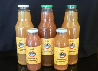 Здравословни сокове с марката „Ботев“ в клубния магазин на канарчетата